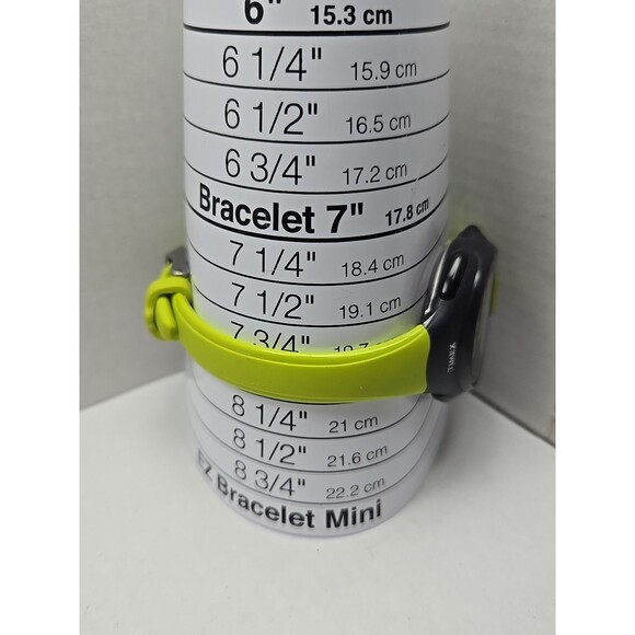 Timex Ironman Triathlon 10 Lap Lime Black Digital Watch New Battery Women WR100M - Picture 7 of 11